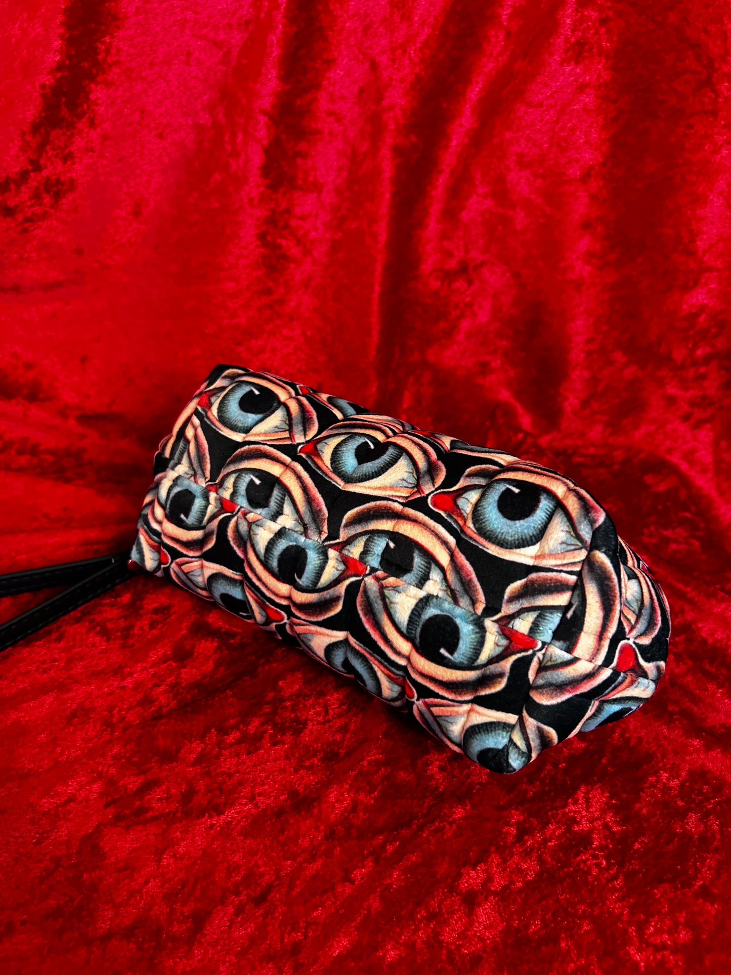 Creepy Eyes Mini Kisslock Handbag
