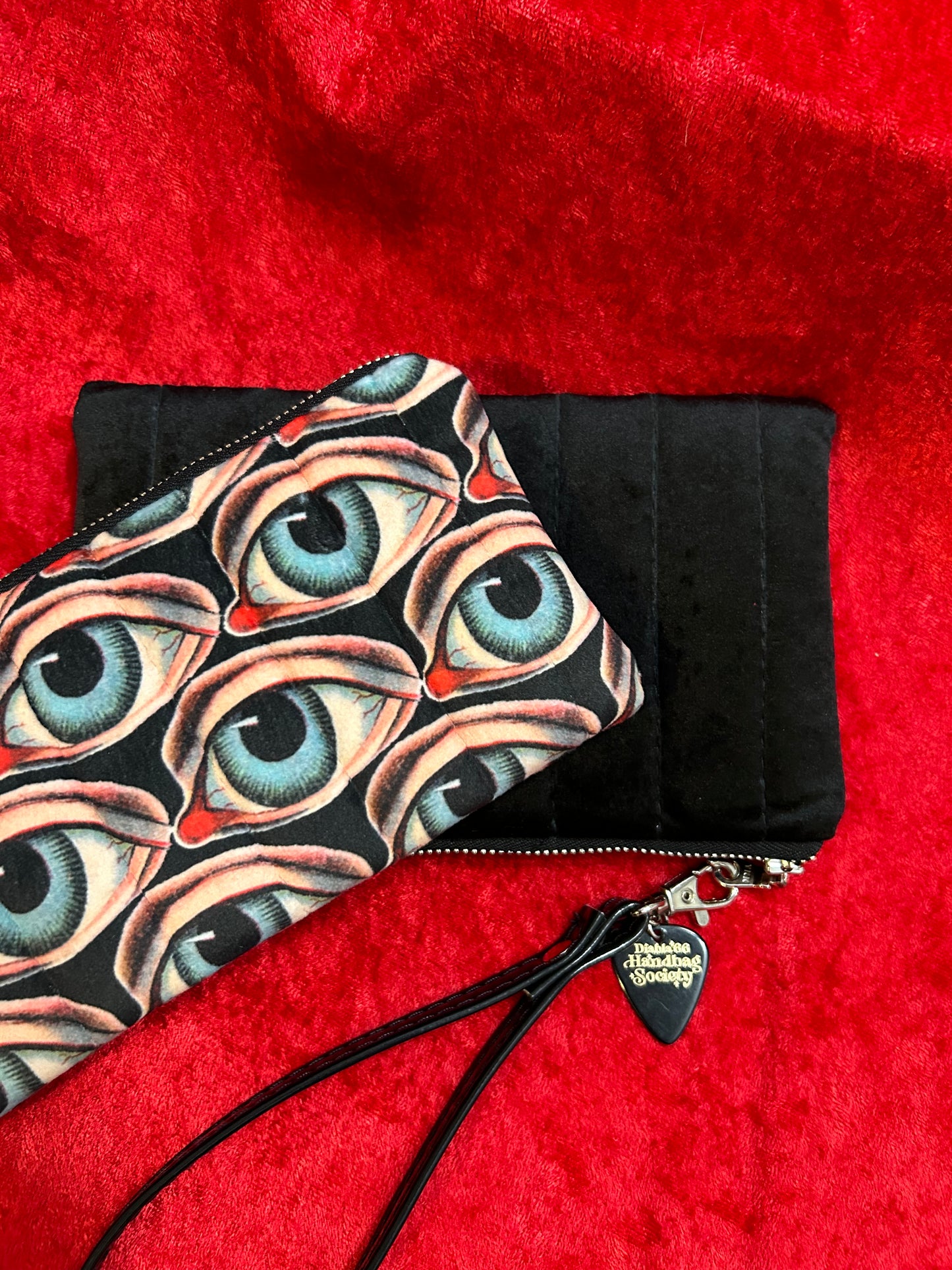 Creepy Eyes Wristlet