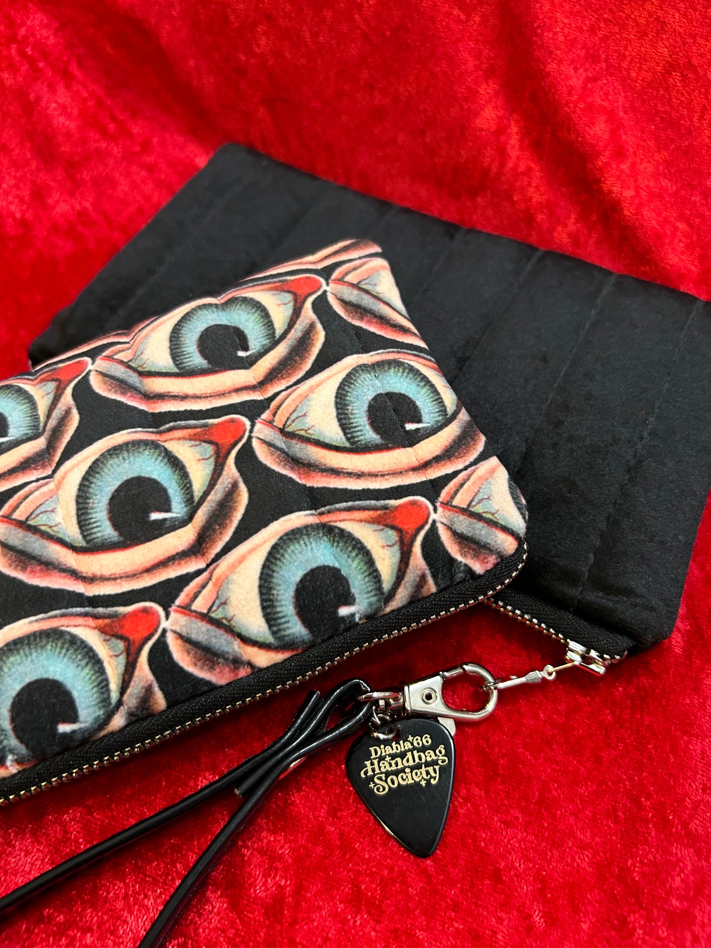 Creepy Eyes Wristlet