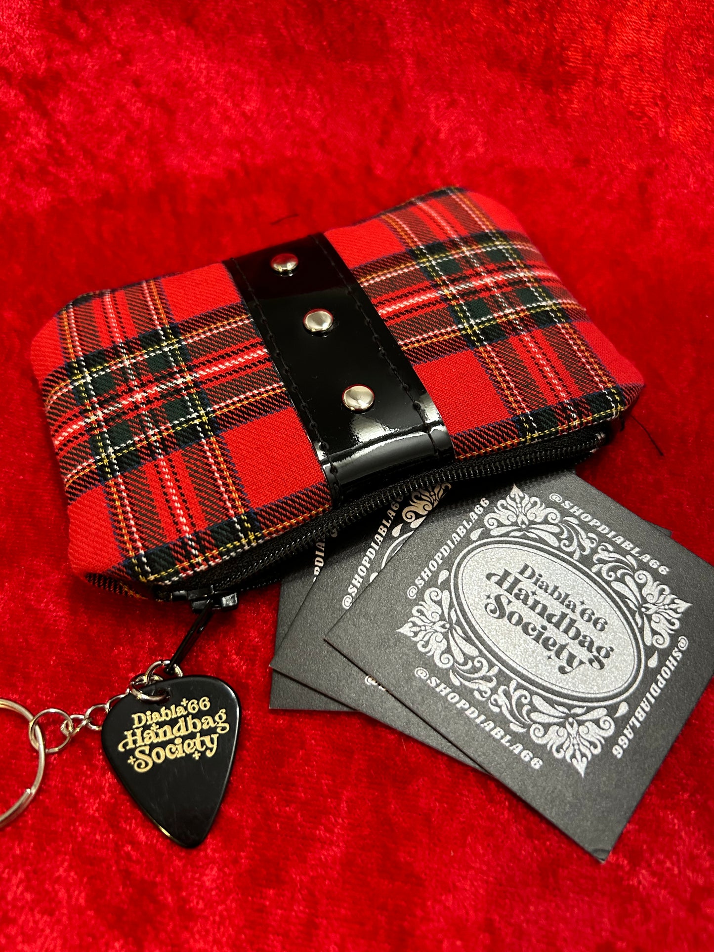 Tangled Up in Plaid Mini Pouch