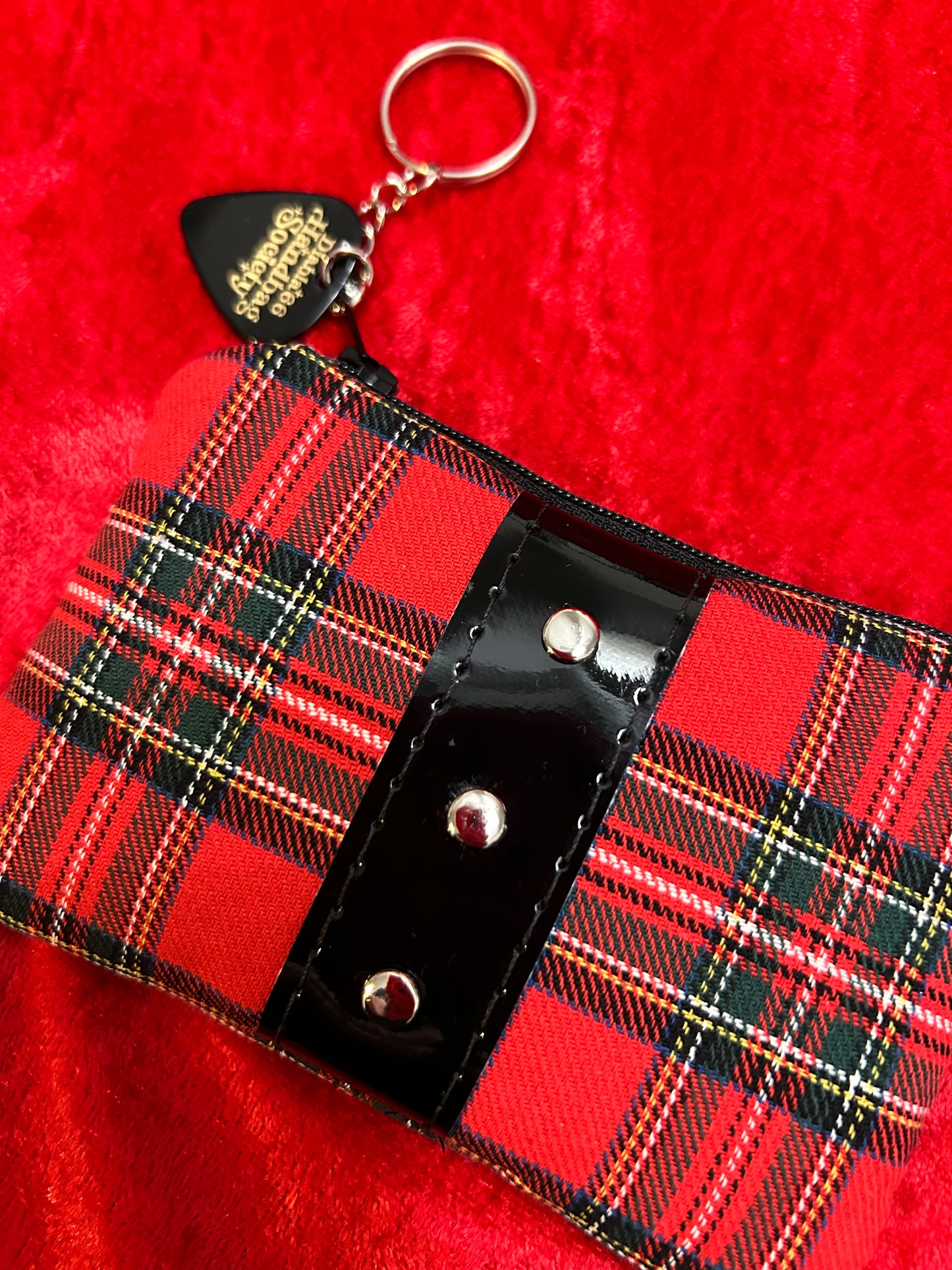 Tangled Up in Plaid Mini Pouch