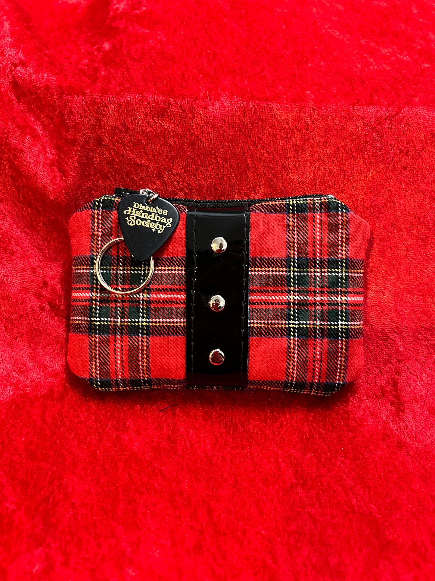 Tangled Up in Plaid Mini Pouch