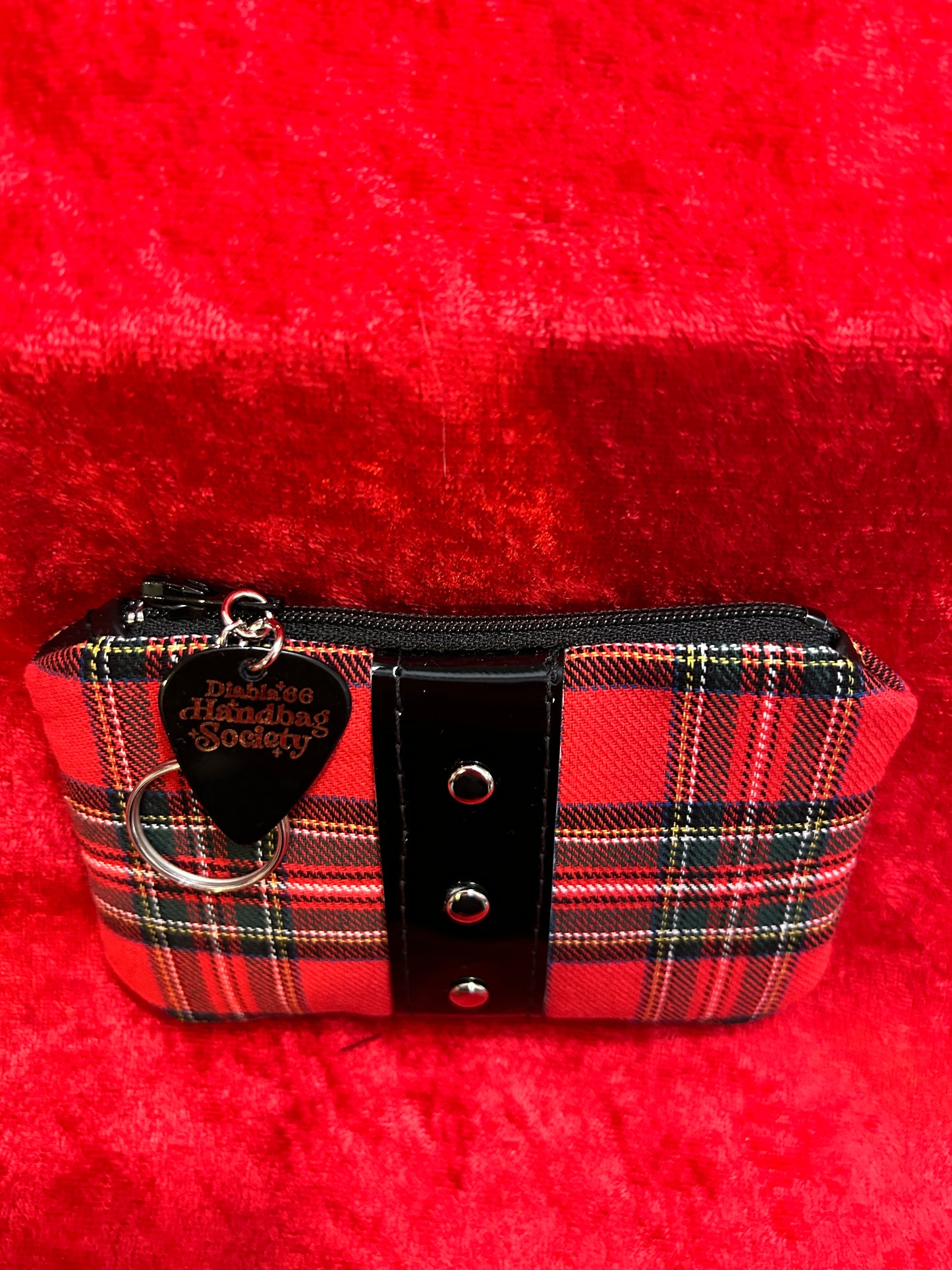 Tangled Up in Plaid Mini Pouch