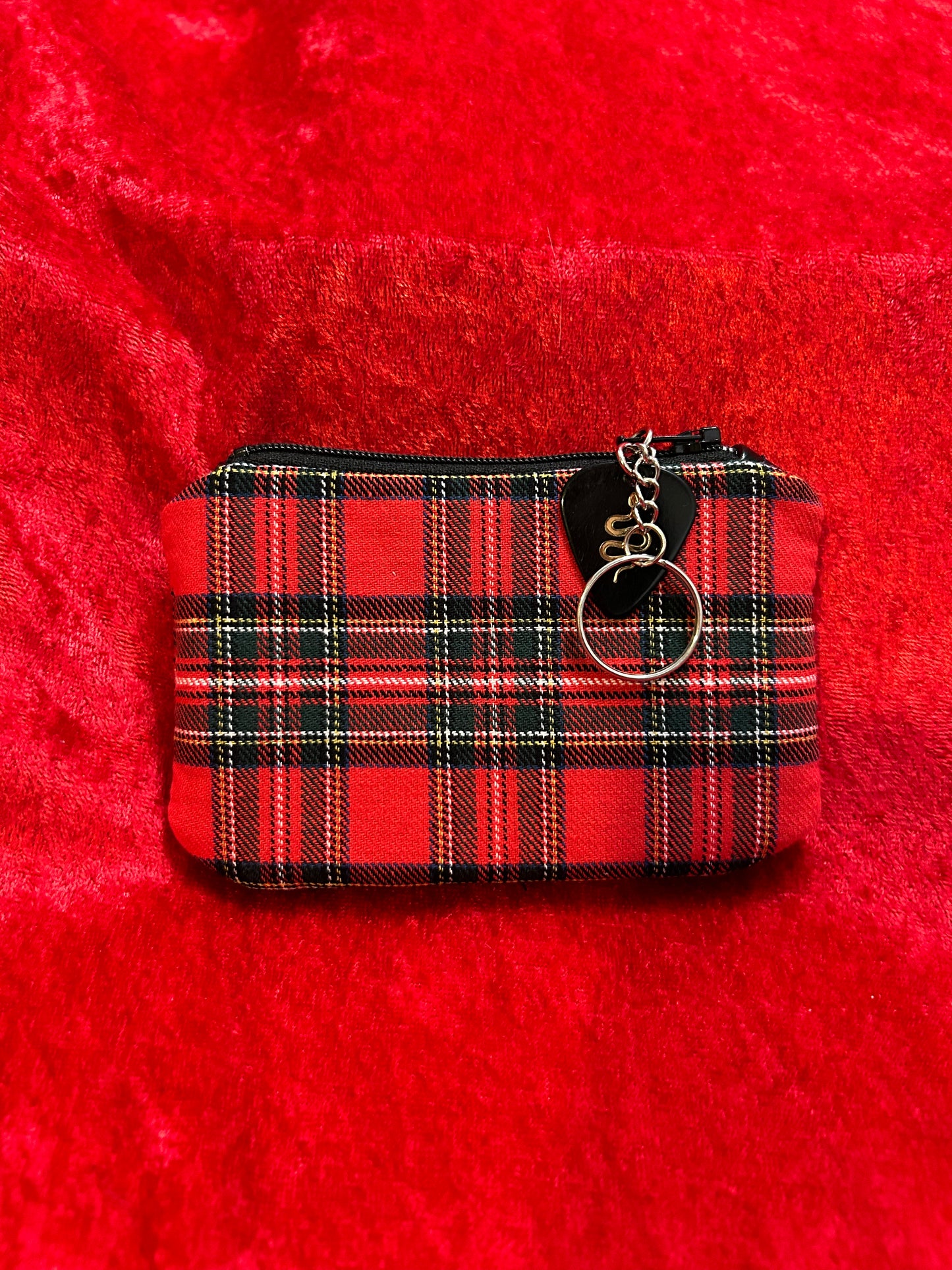 Tangled Up in Plaid Mini Pouch