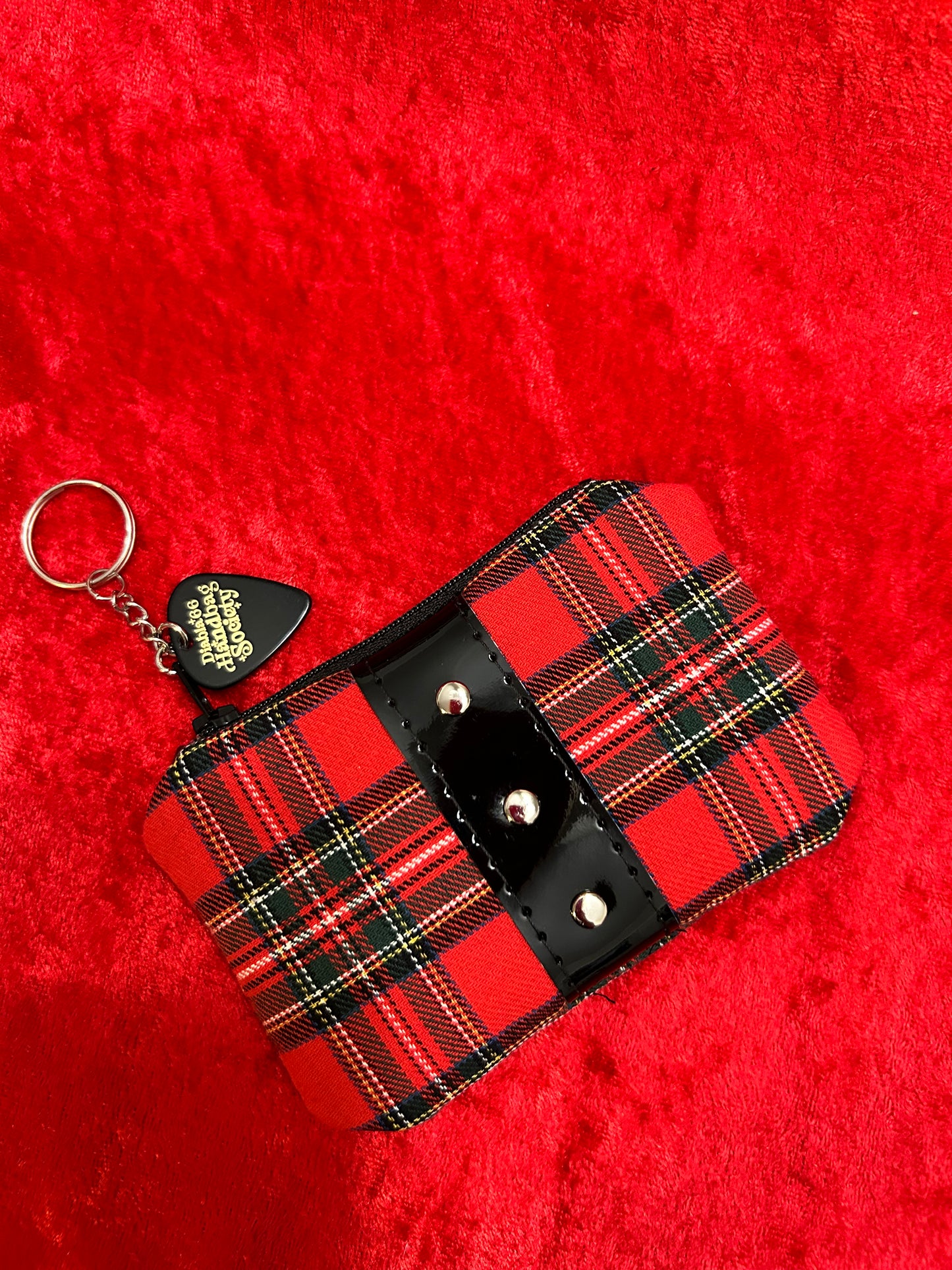 Tangled Up in Plaid Mini Pouch