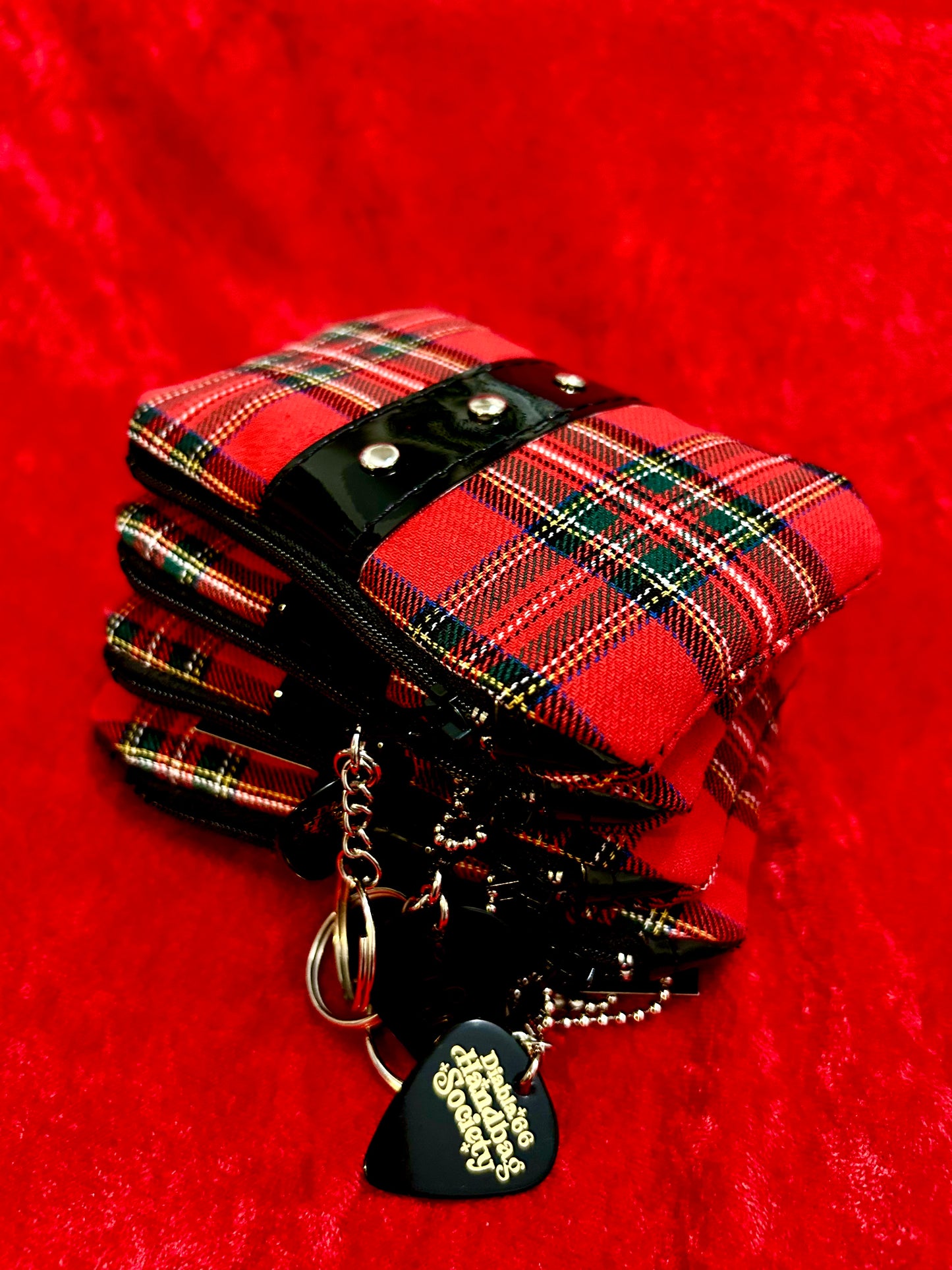 Tangled Up in Plaid Mini Pouch