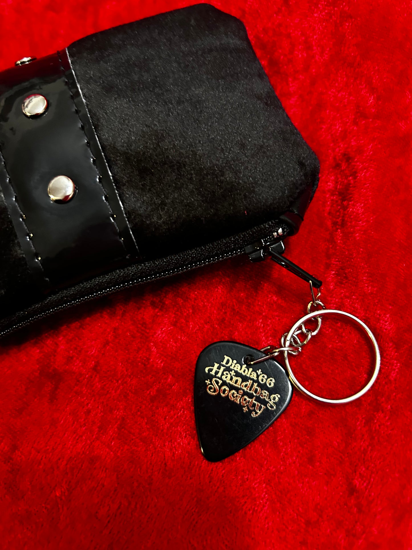 Black Velvet Mini Pouch