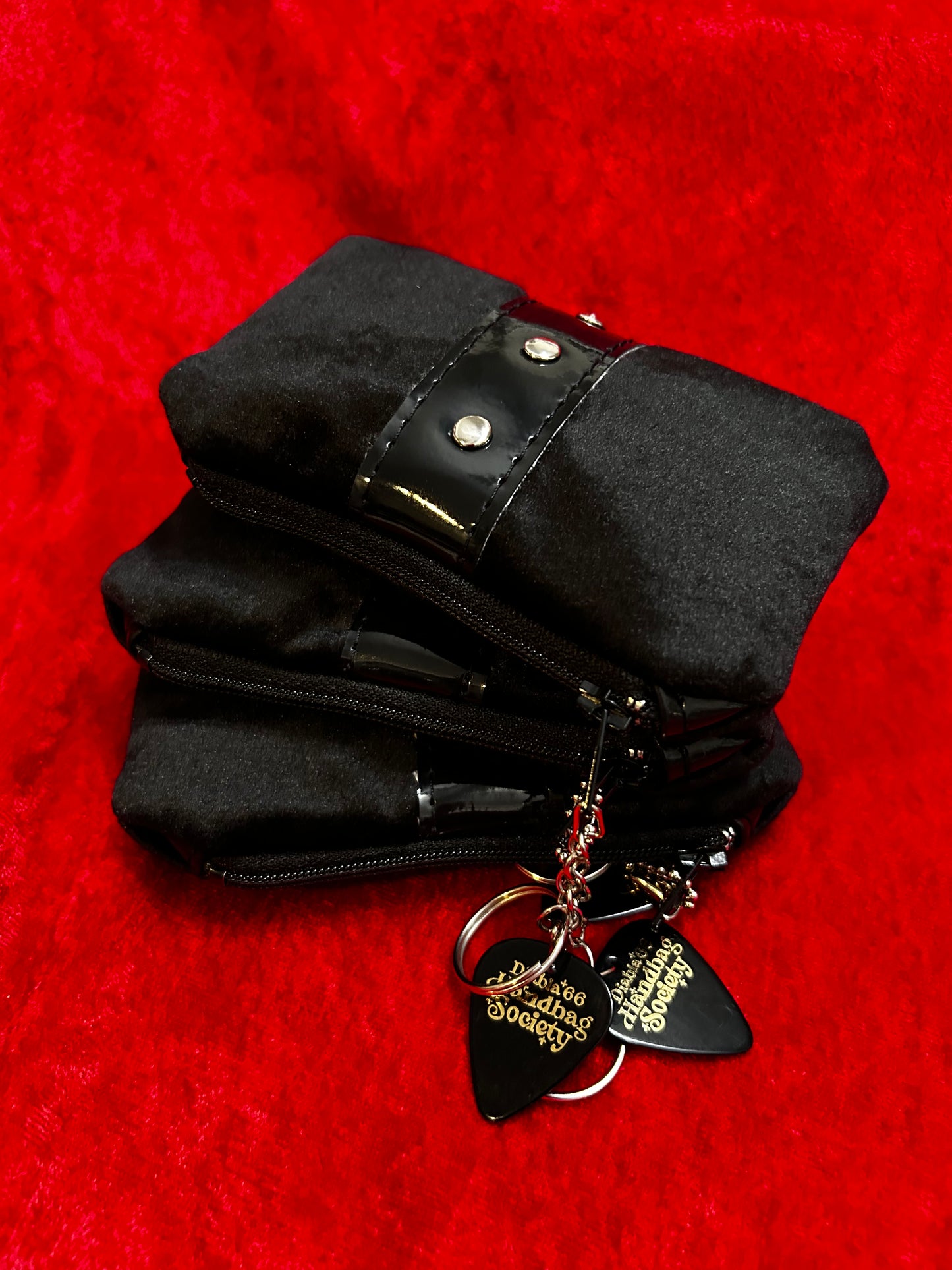 Black Velvet Mini Pouch