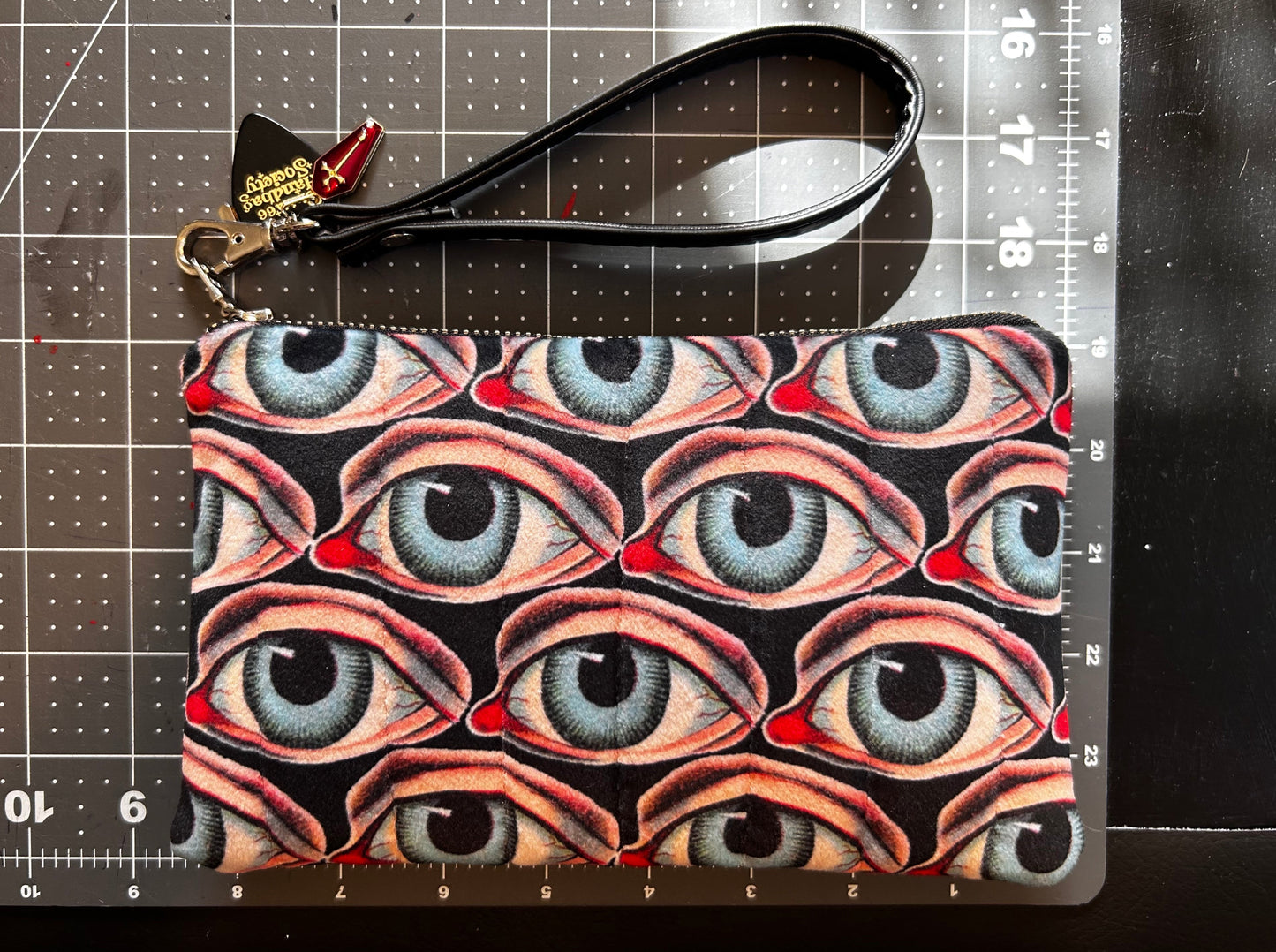 Creepy Eyes Wristlet