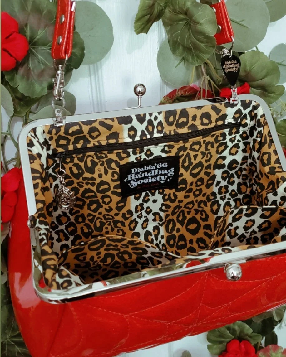 Black Glitter Spiderweb Mini Kisslock Bag