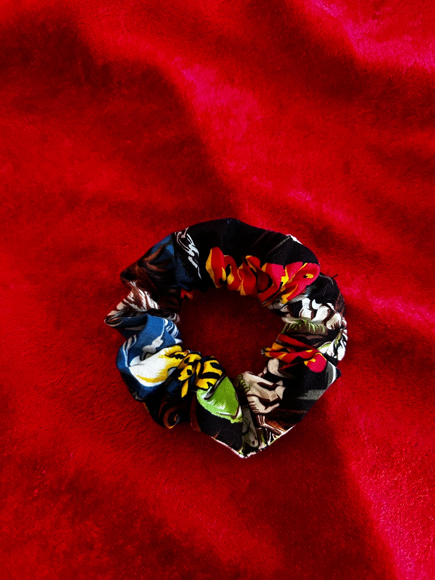 Monster Movie Print Hair Srunchie