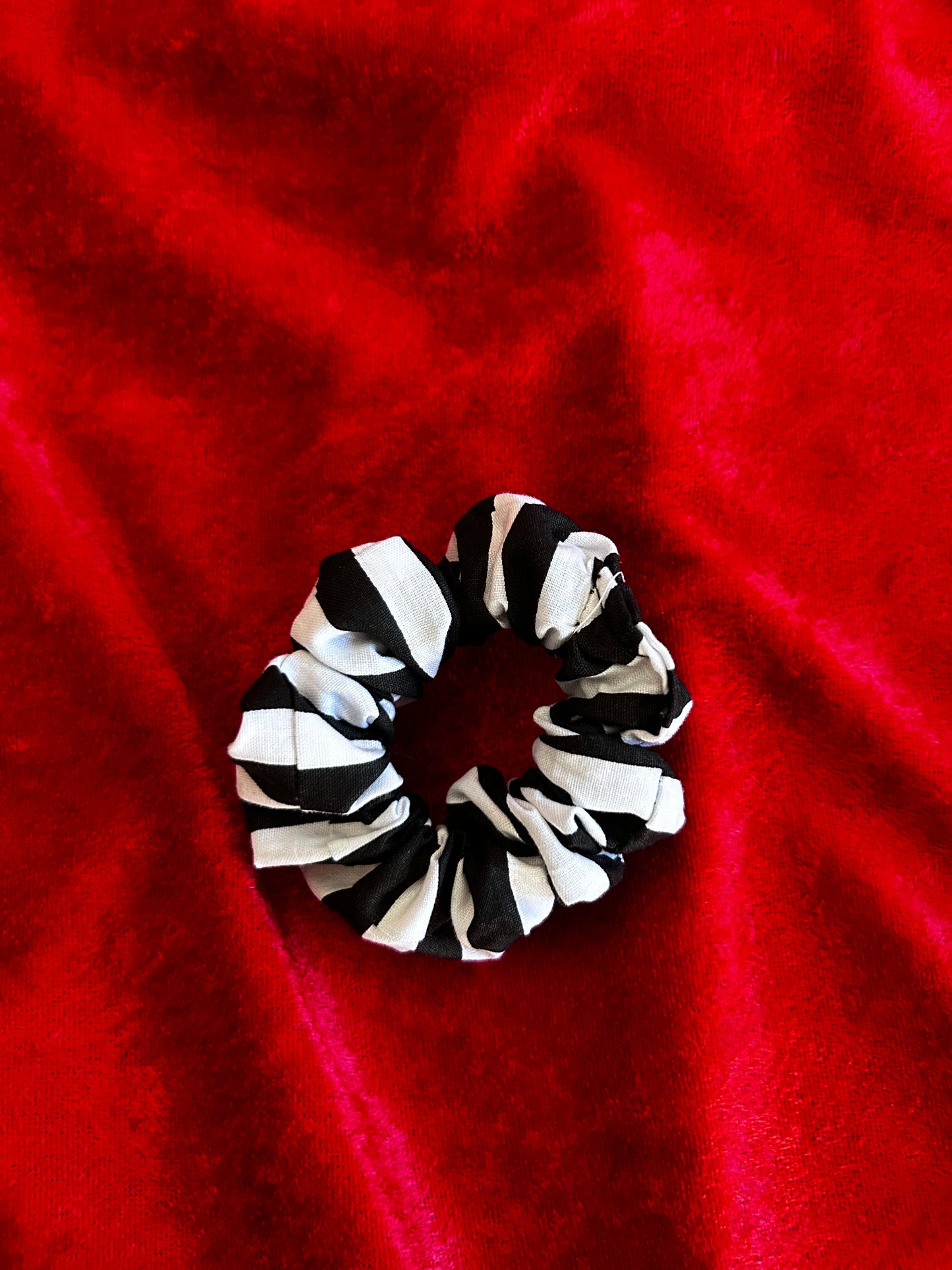 Beetlejuice Striped Print Hair Srunchie