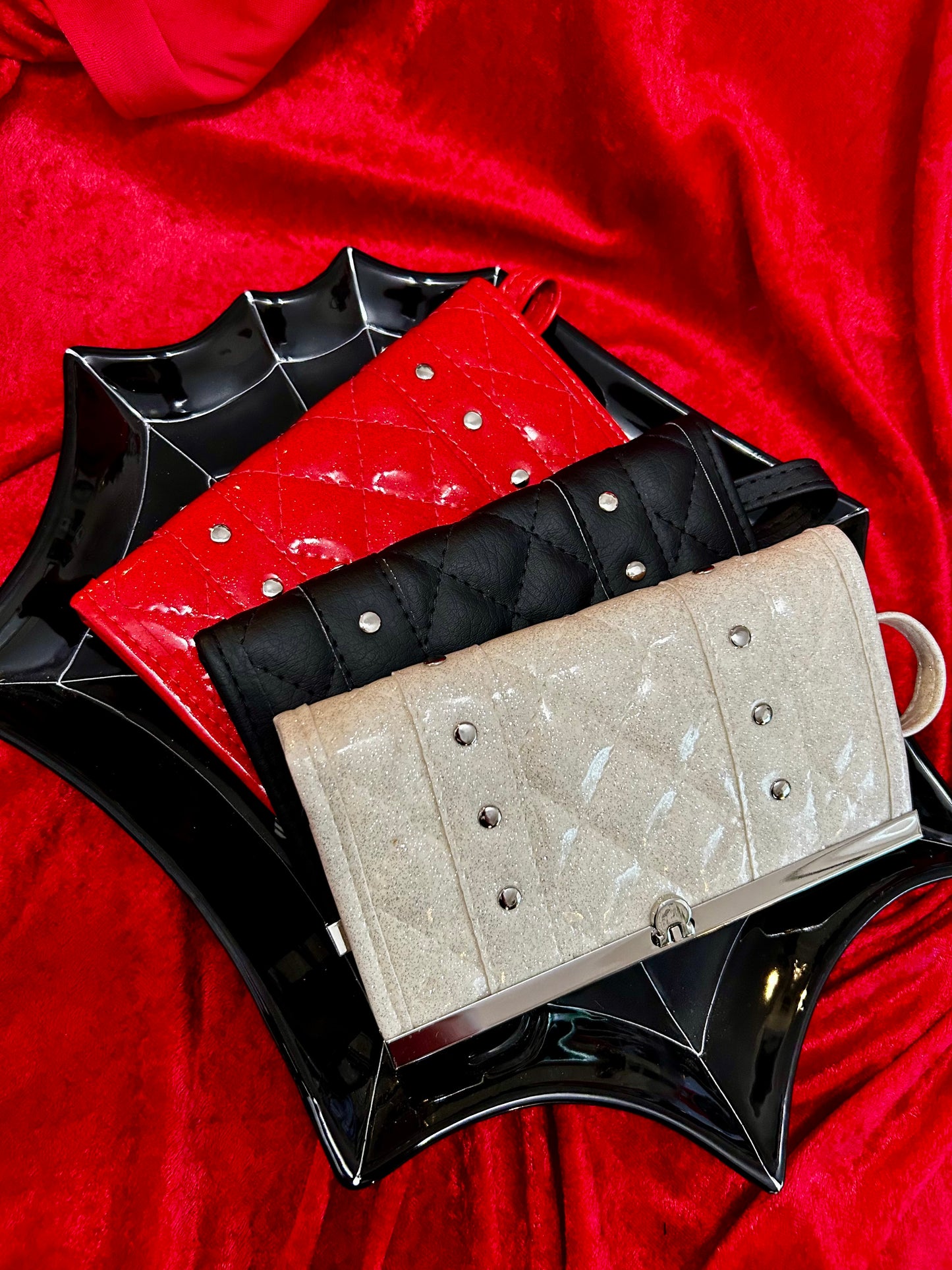Glitter Galaxy Wallet - Ruby