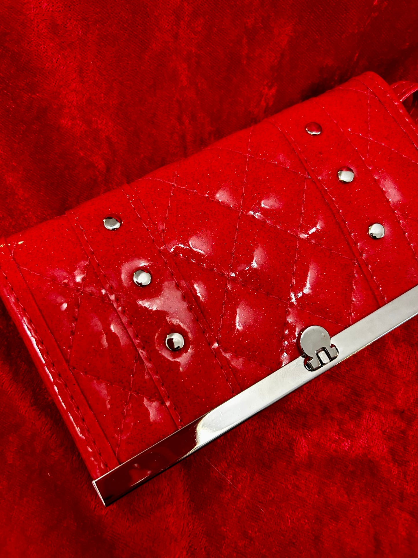 Glitter Galaxy Wallet - Ruby