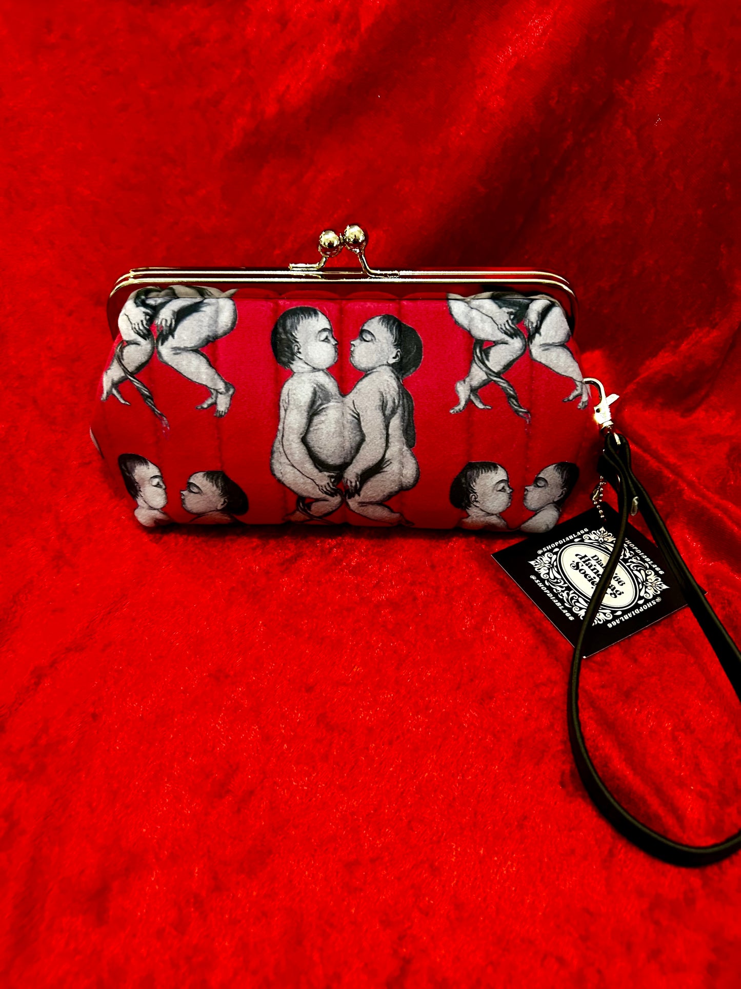 Conjoined Twins Mini Kisslock Handbag