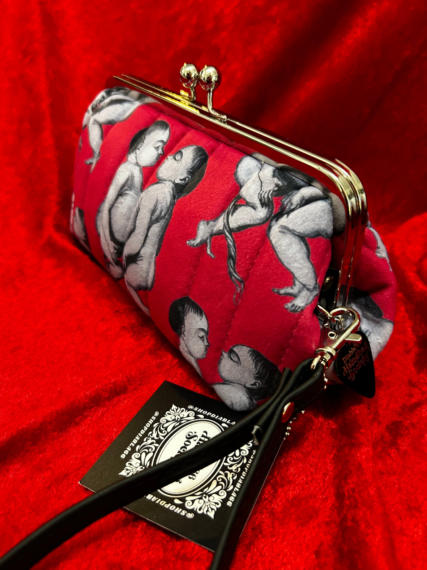 Conjoined Twins Mini Kisslock Handbag