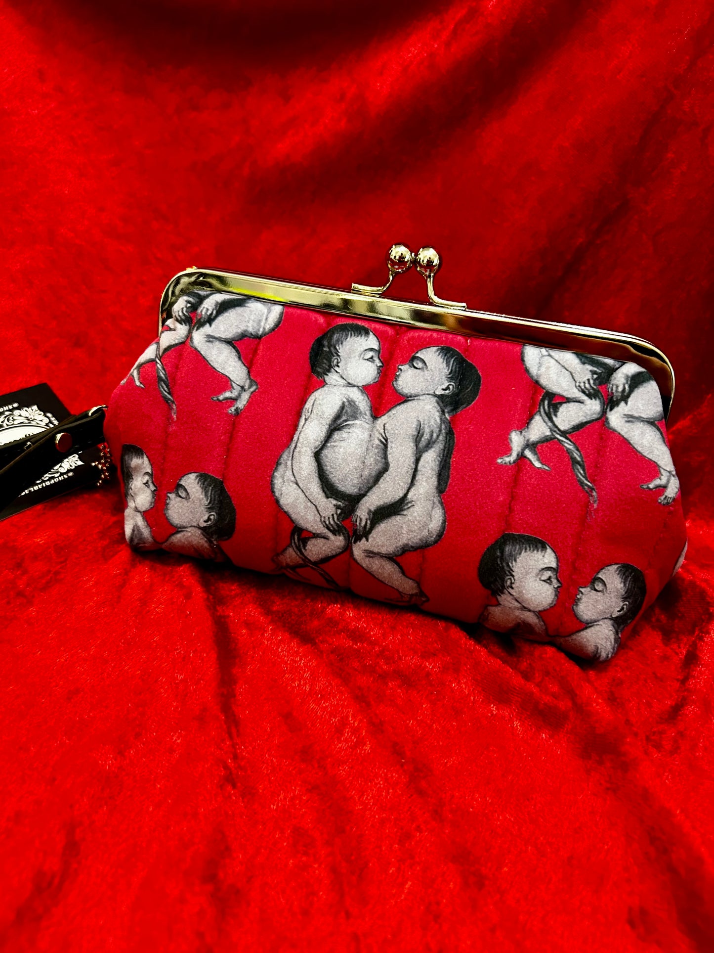 Conjoined Twins Mini Kisslock Handbag