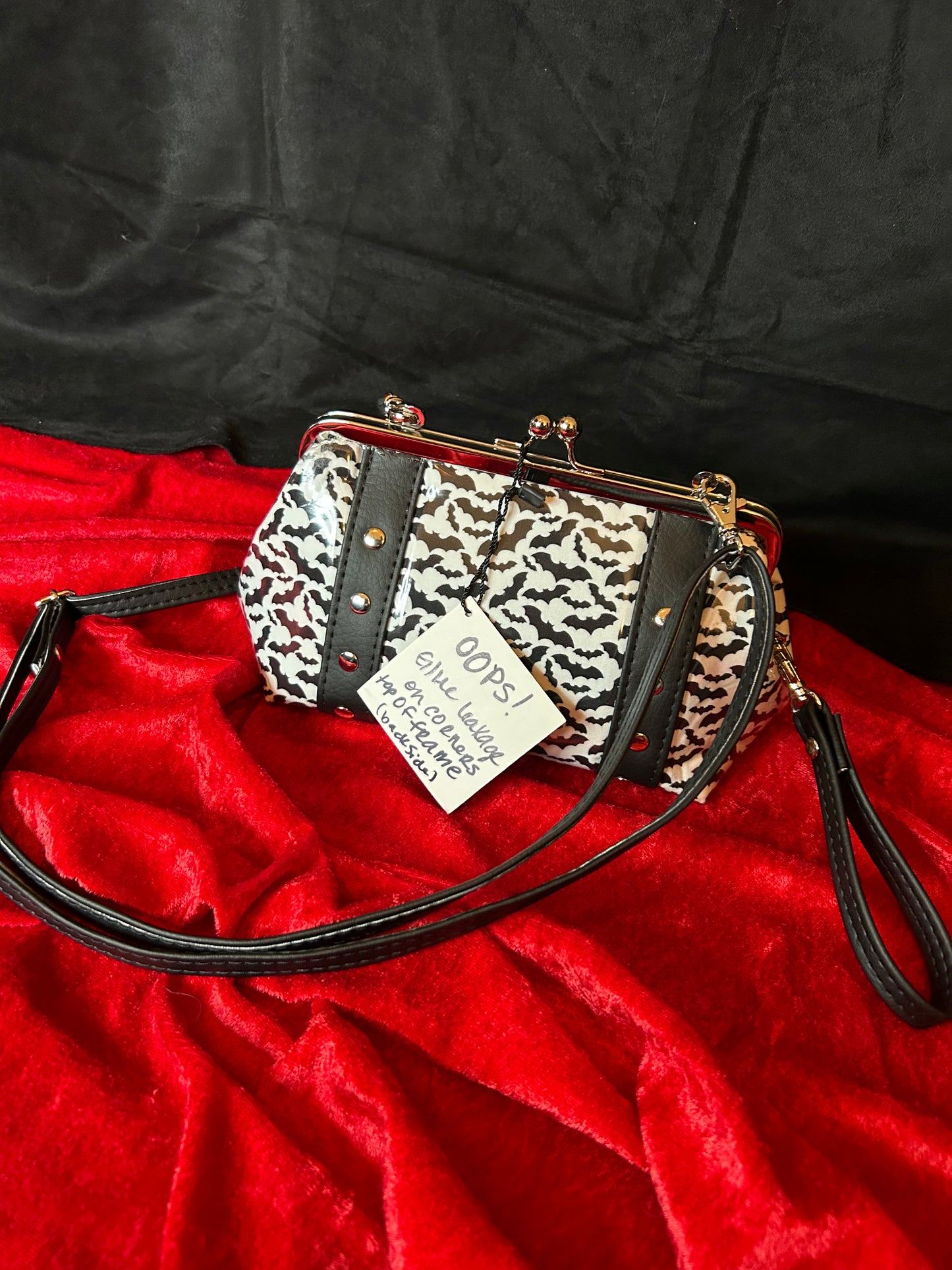 FINAL SALE Batty Bettie Mini Kisslock Bag