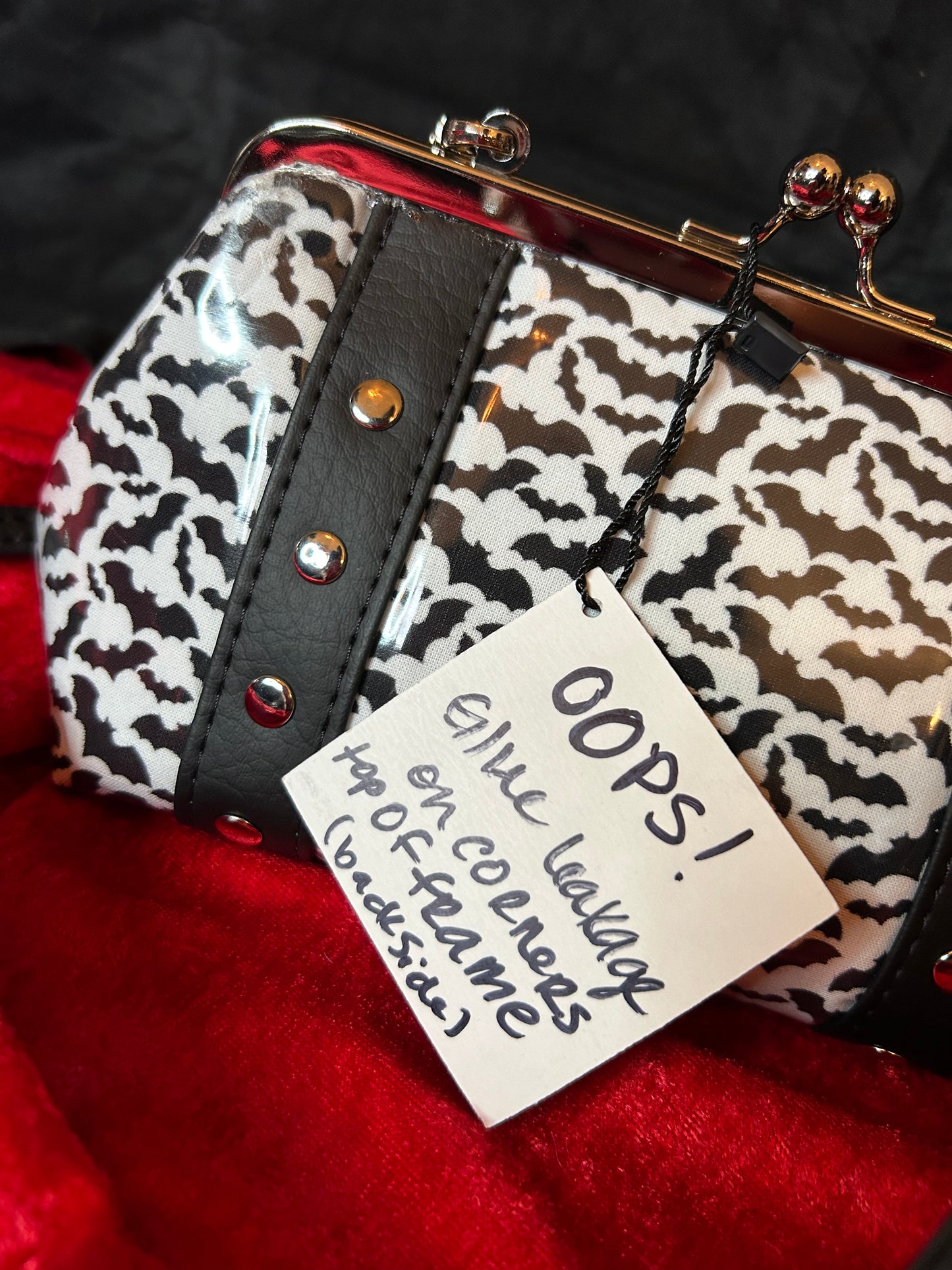 FINAL SALE Batty Bettie Mini Kisslock Bag