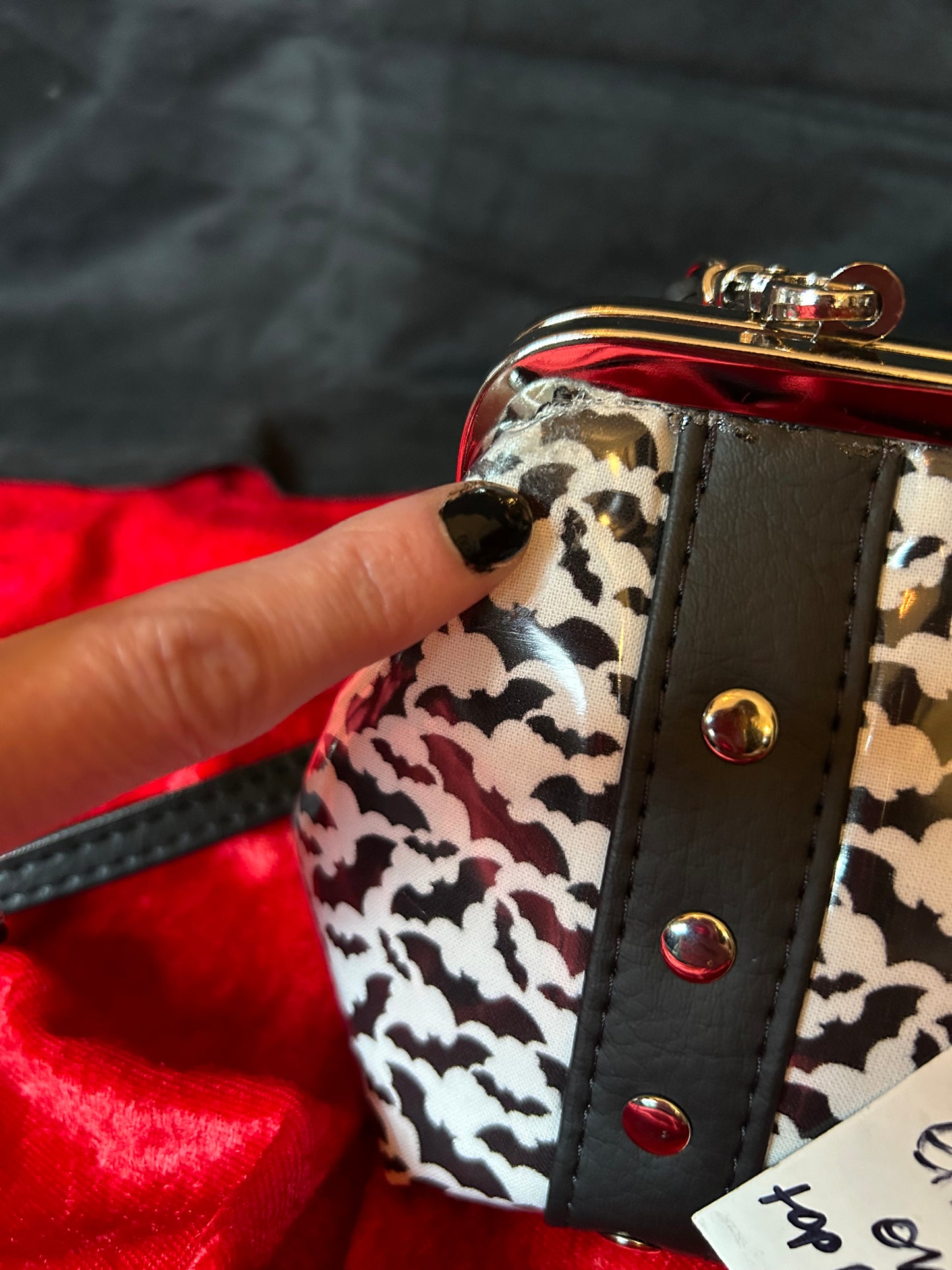 FINAL SALE Batty Bettie Mini Kisslock Bag