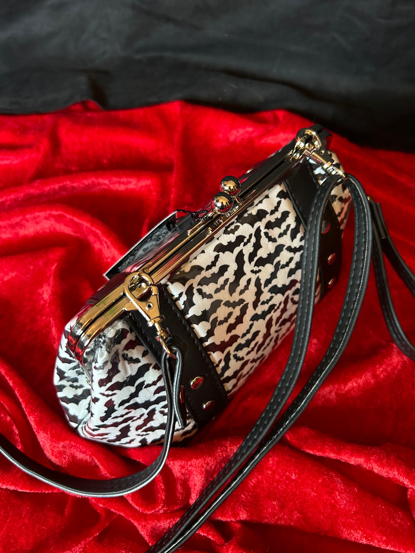 FINAL SALE Batty Bettie Mini Kisslock Bag