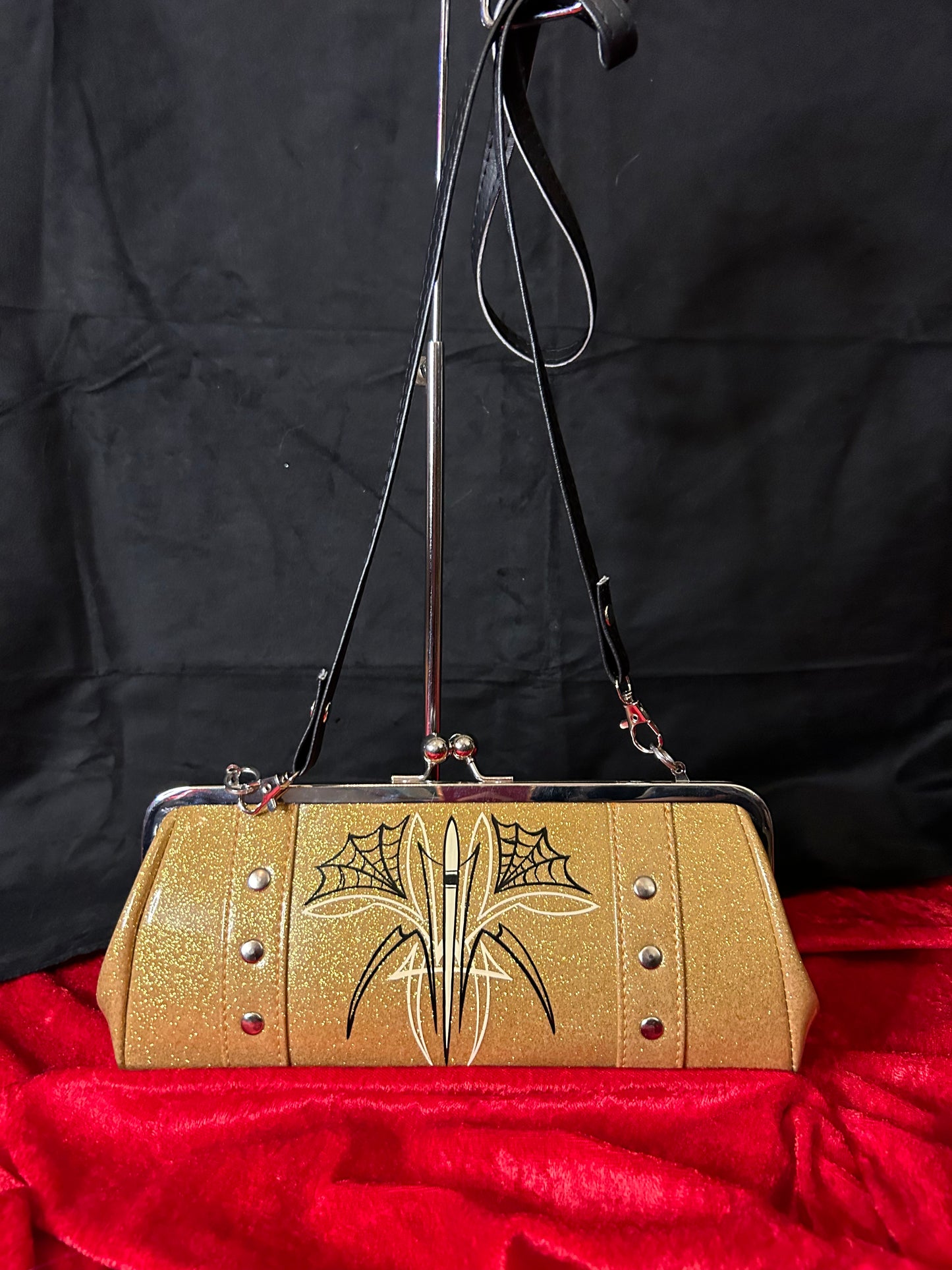 FINAL SALE Custom Pin-Striped Clutch