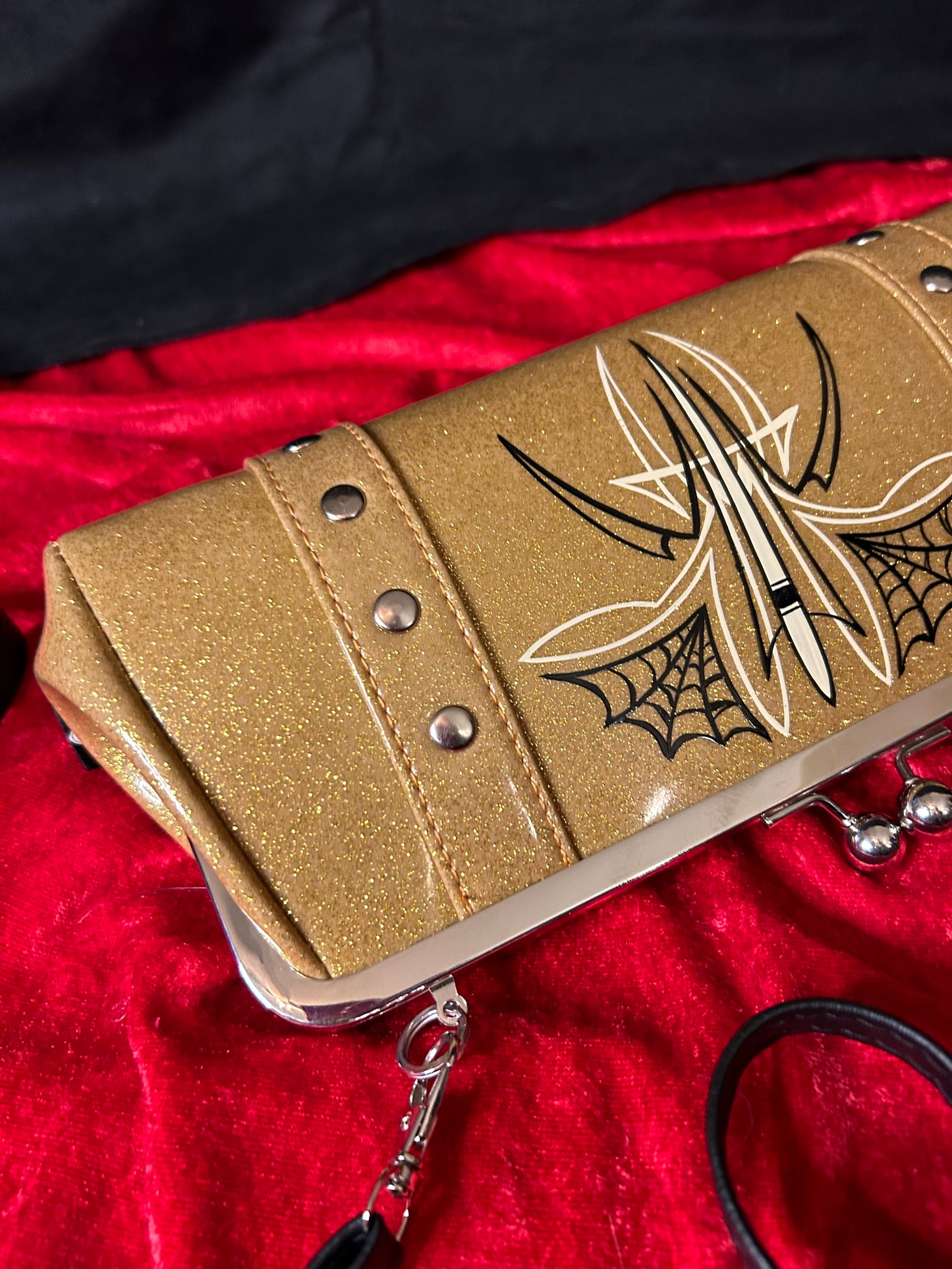 FINAL SALE Custom Pin-Striped Clutch