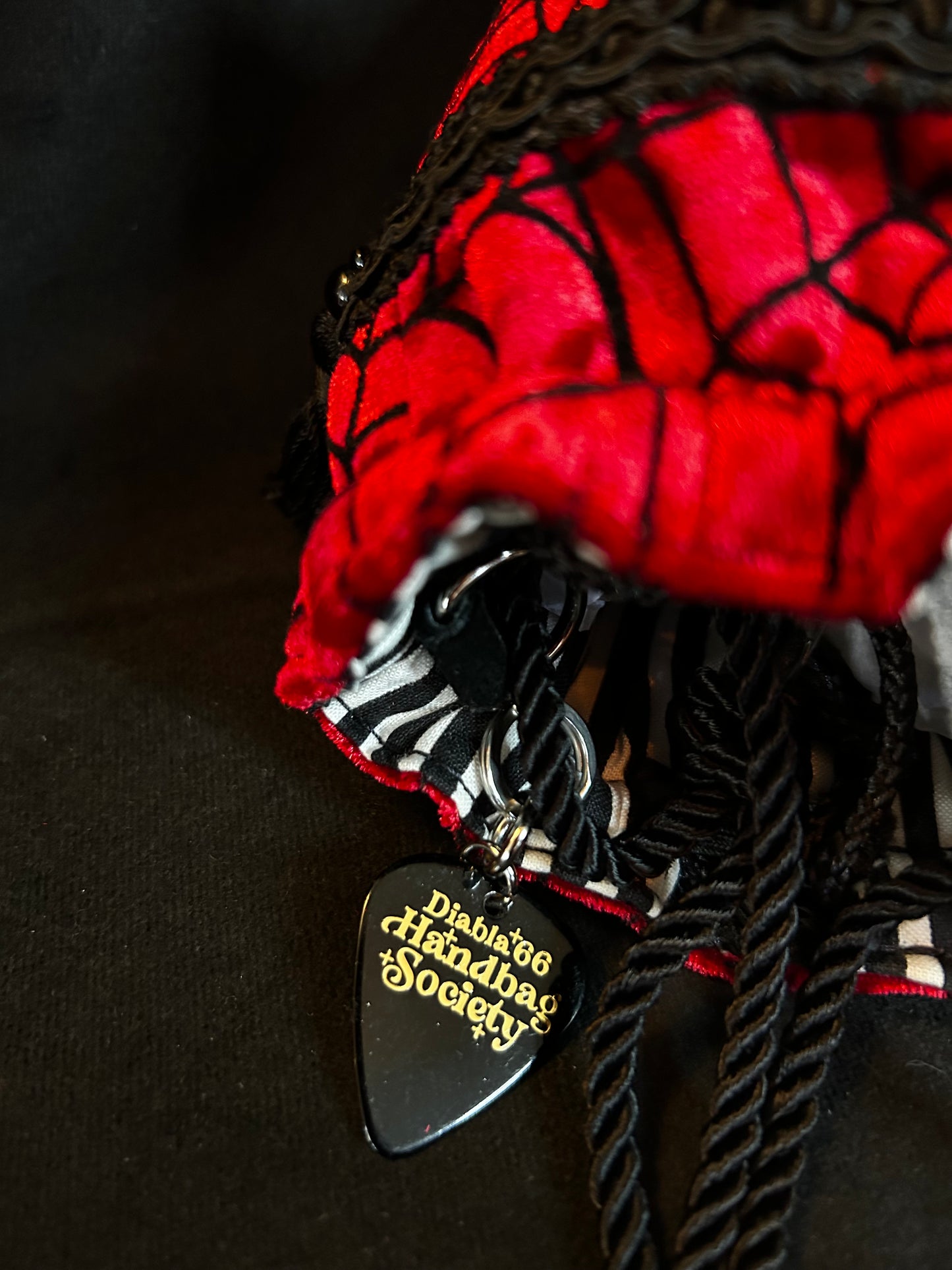 Crimson Webs Mini Drawstring Bag *Exclusive*