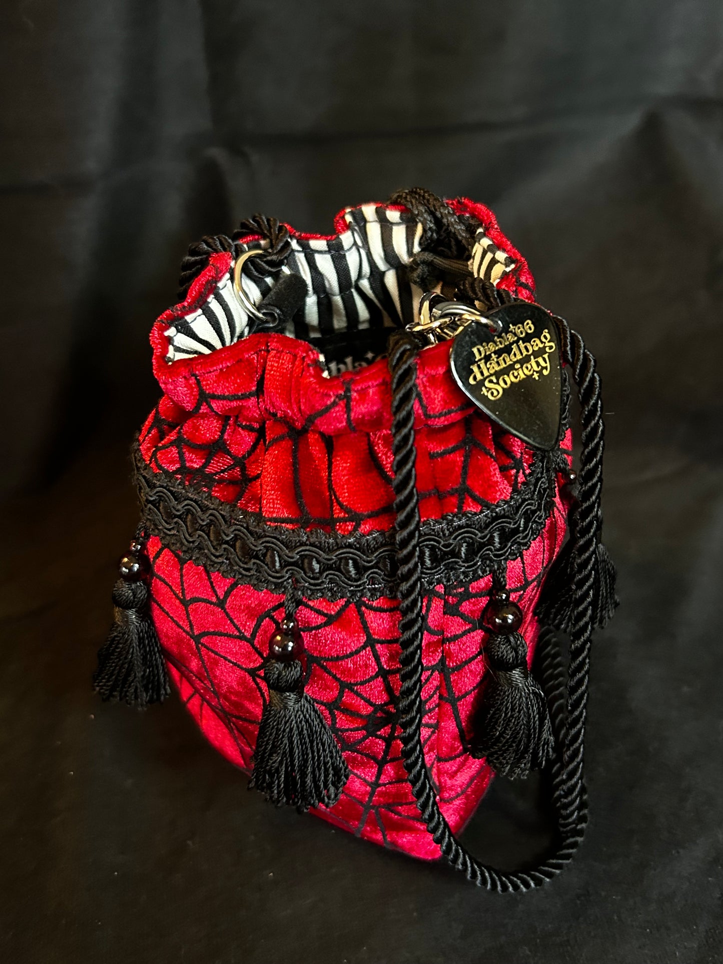 Crimson Webs Mini Drawstring Bag *Exclusive*