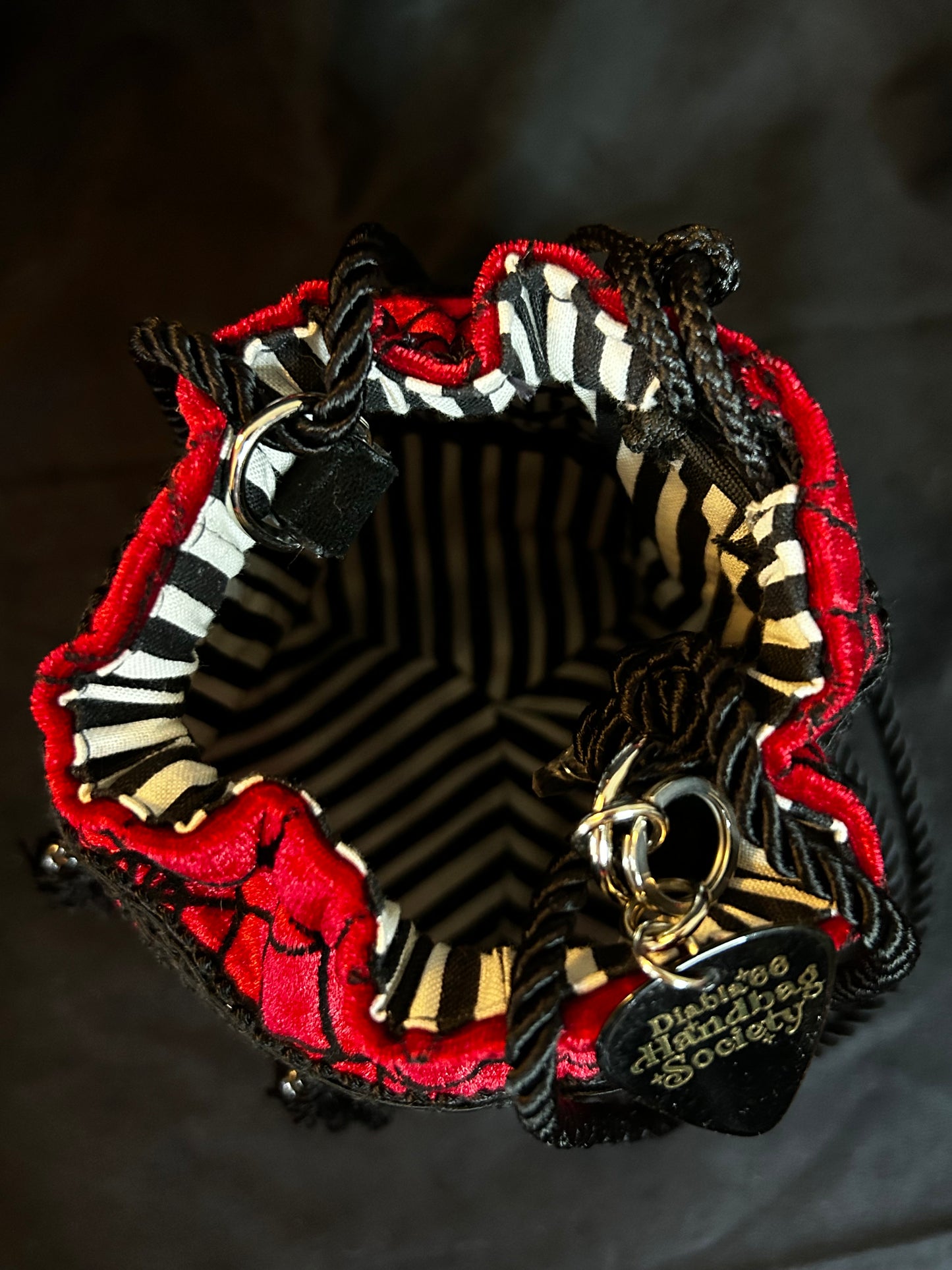 Crimson Webs Mini Drawstring Bag *Exclusive*