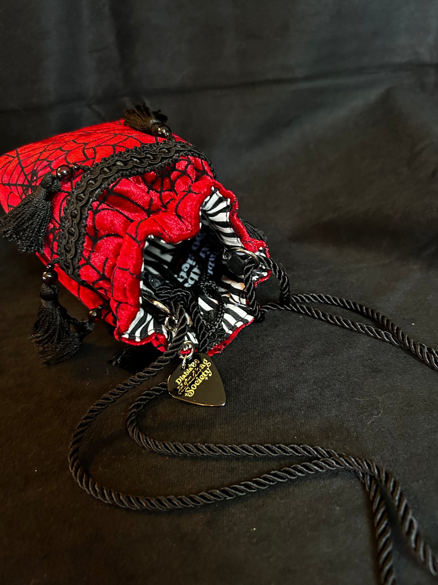 Crimson Webs Mini Drawstring Bag *Exclusive*