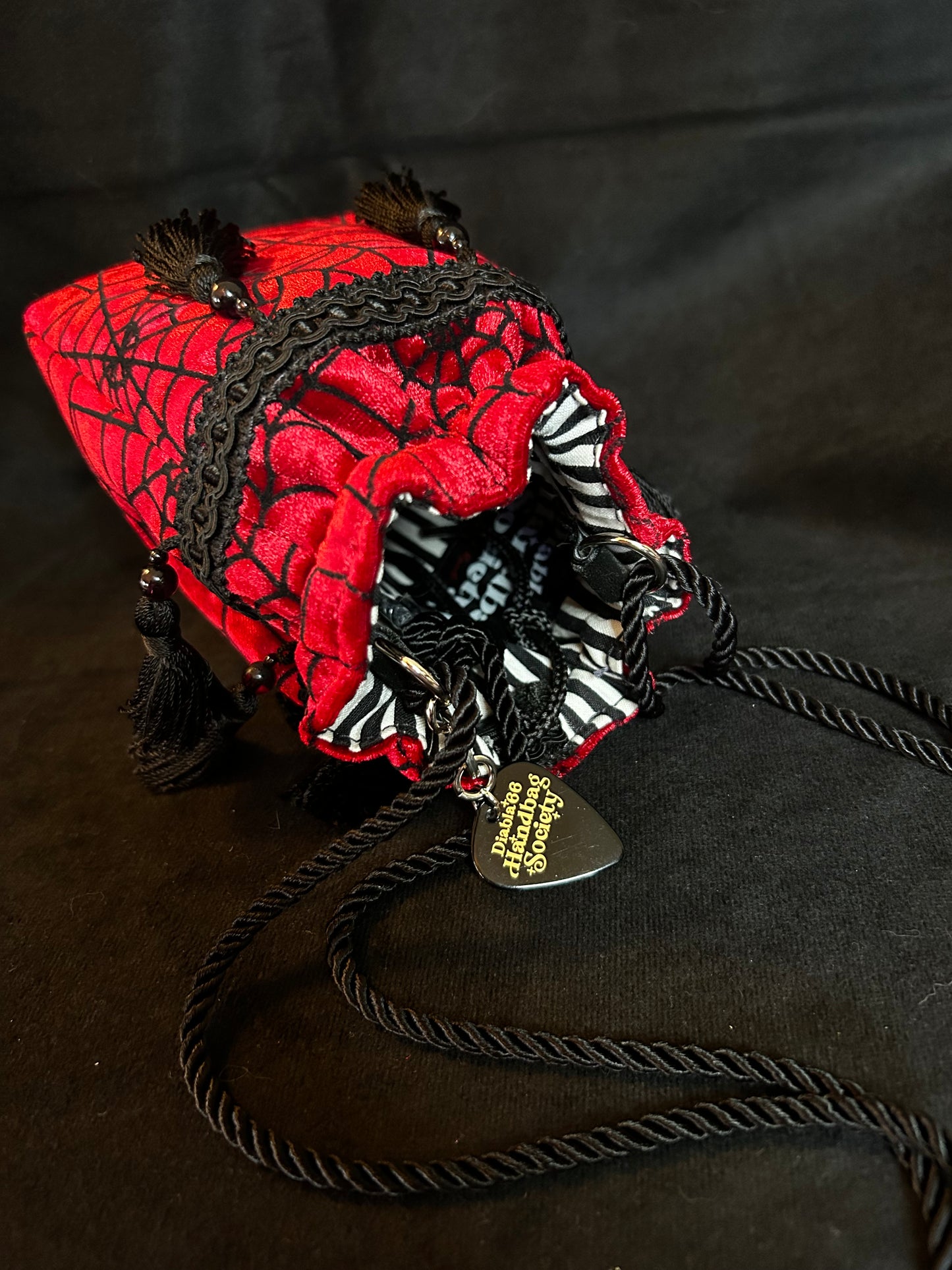 Crimson Webs Mini Drawstring Bag *Exclusive*