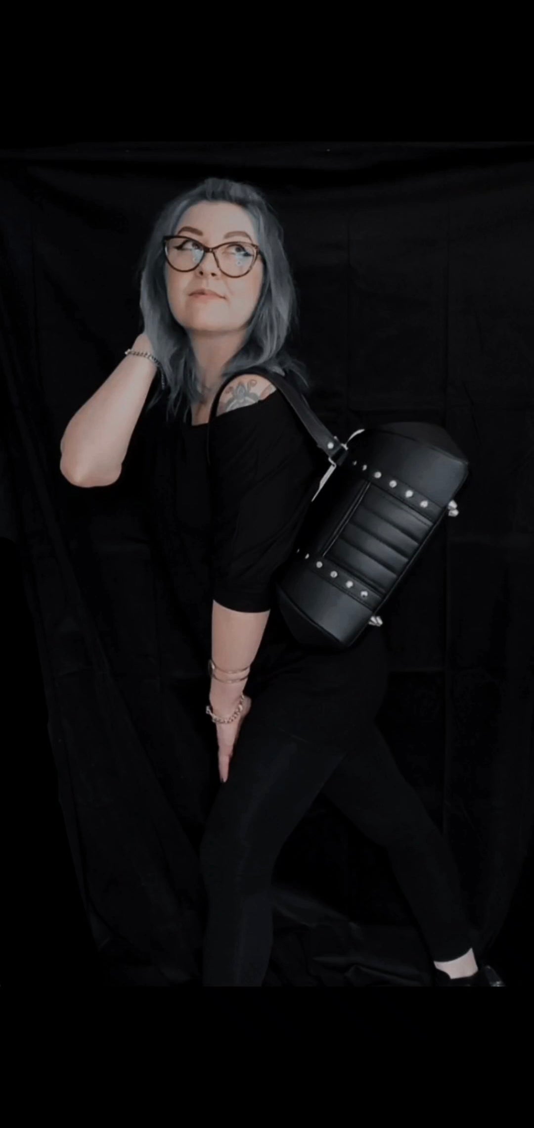 Necromancy Large Kisslock Handbag