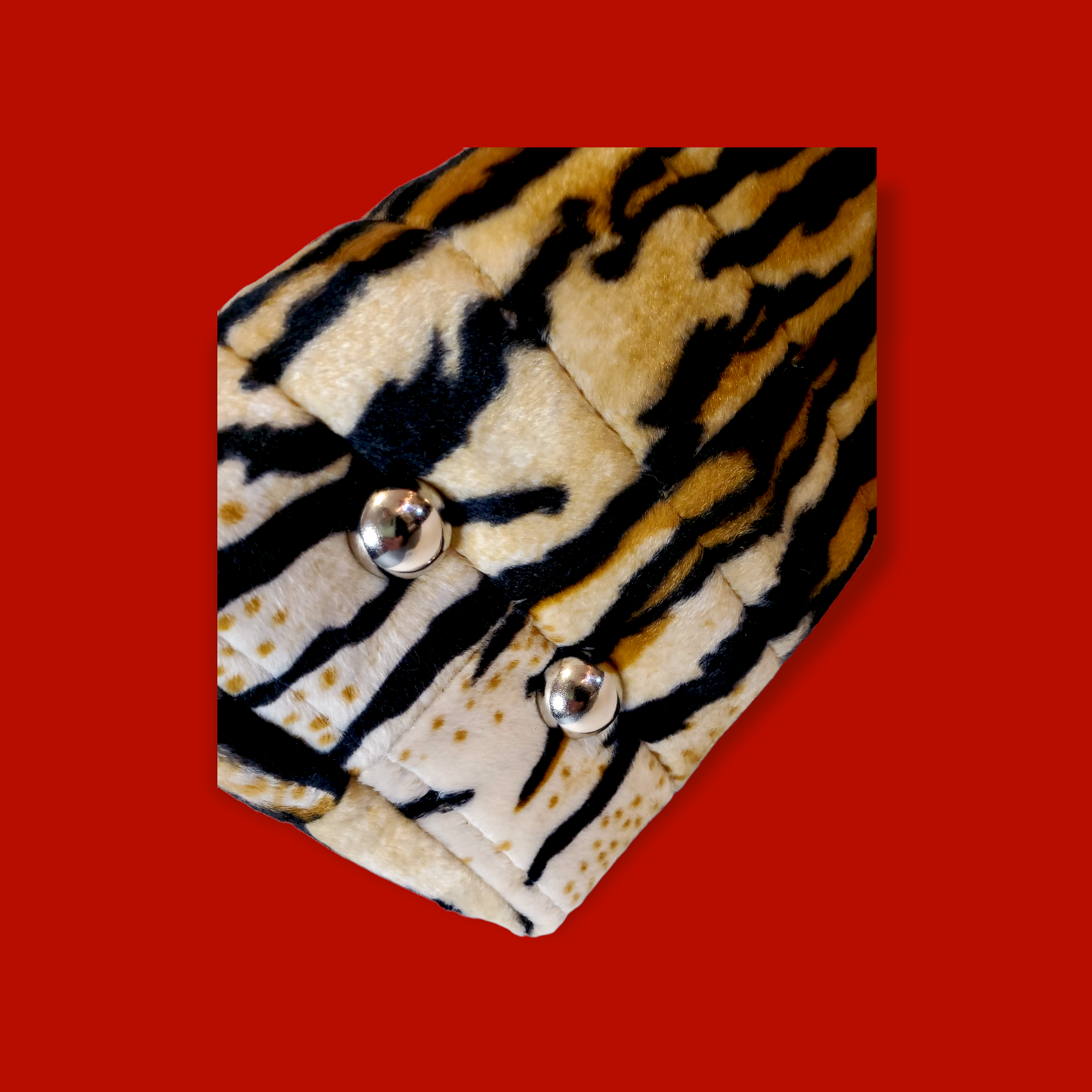 Kitten Tufted Tote - Tiger + Gold