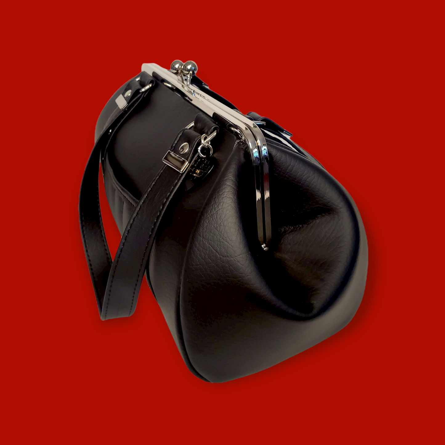 Necromancy Handbag - Black Vegan Leather