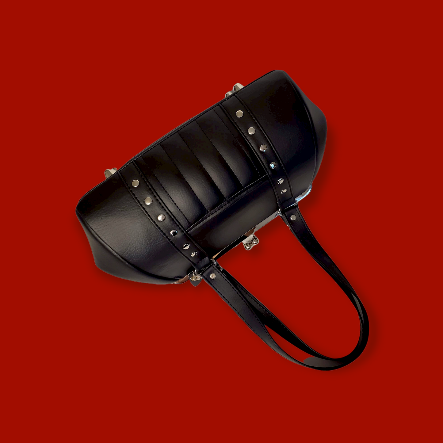 Necromancy Handbag - Black Vegan Leather