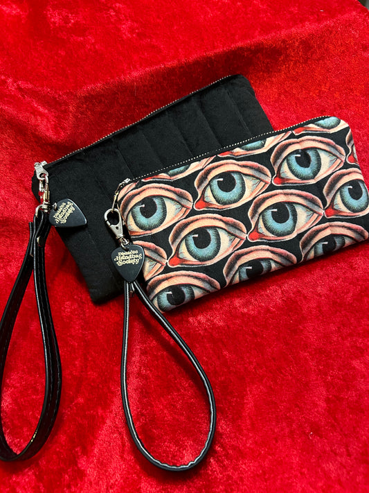 Creepy Eyes Wristlet