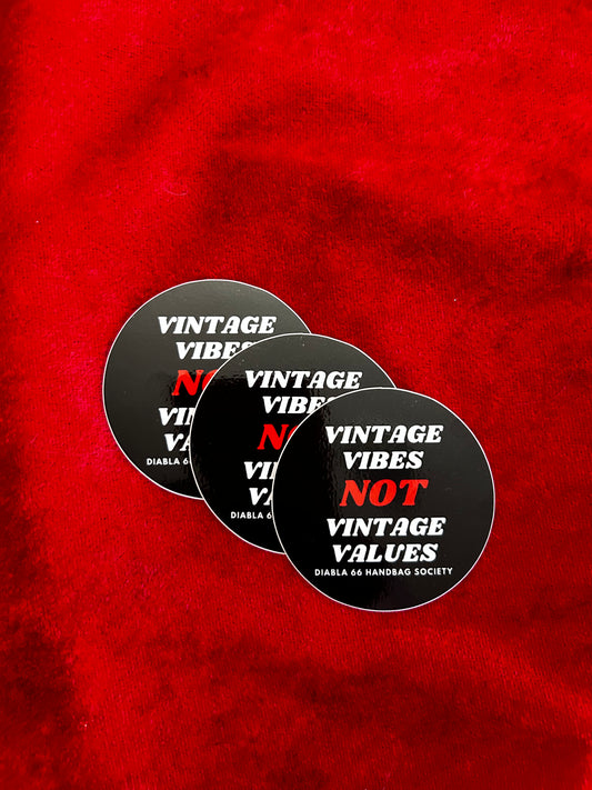 Vintage Vibes Stickers - 3"