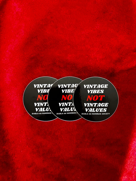 Vintage Vibes Stickers - 2.5"