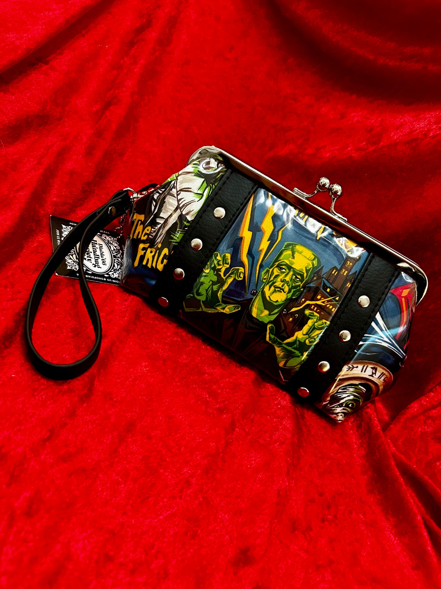 Midnight Monster Mini Kisslock Bag