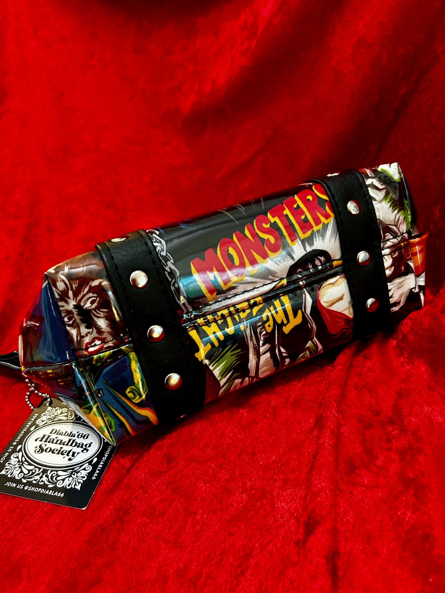 Midnight Monster Mini Kisslock Bag