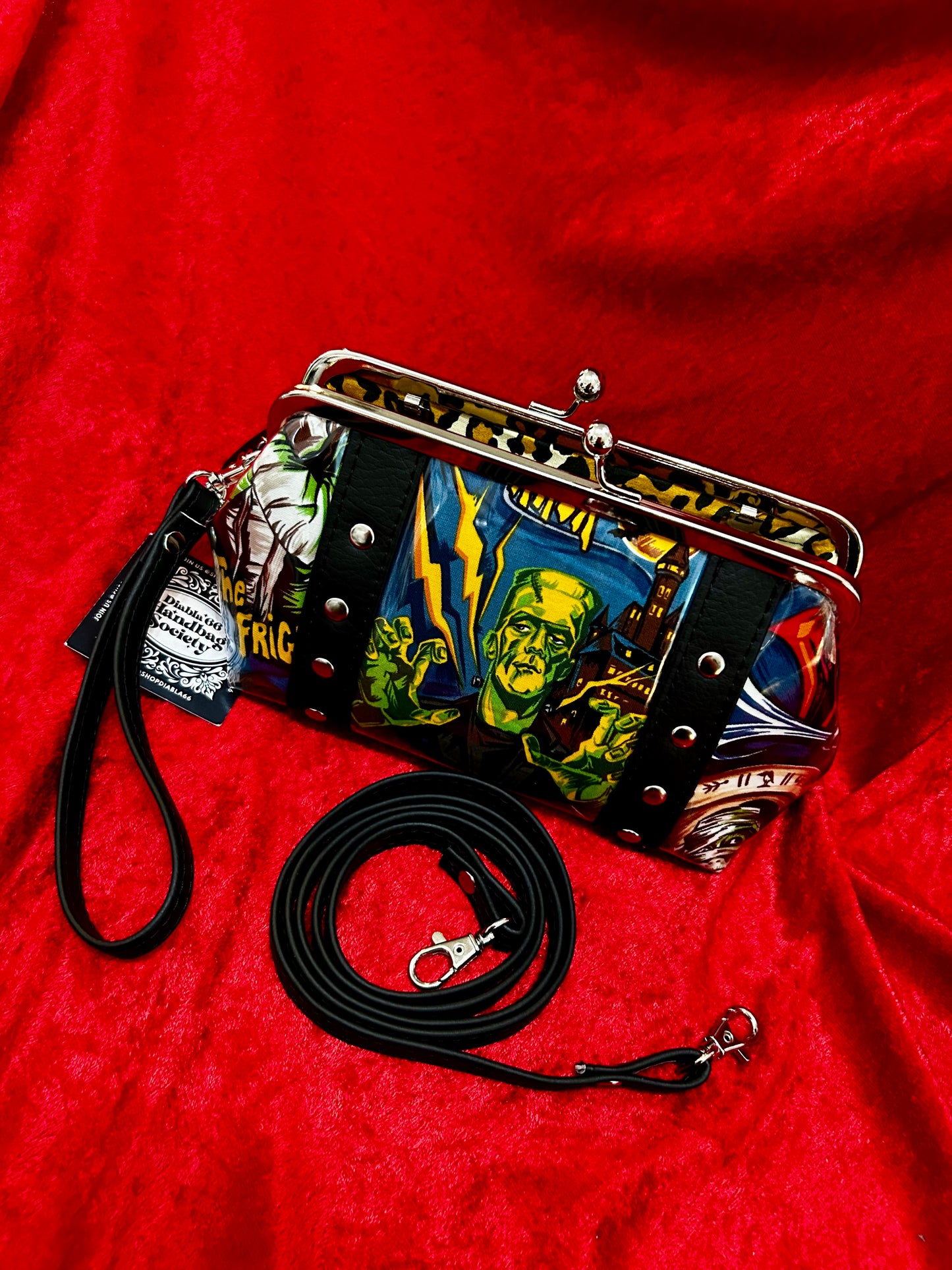 Midnight Monster Mini Kisslock Bag