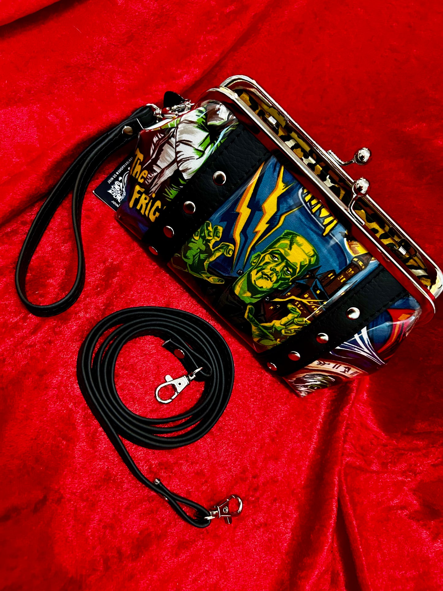 Midnight Monster Mini Kisslock Bag