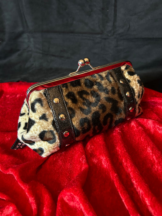 FLASH SALE Leopard Mini Kisslock Bag